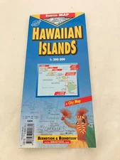 Hawaiian Islands Map 1:200 000 Laminated & Folded by Berndtson Maps