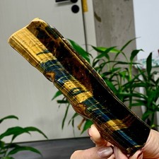 163G Natural Yellow Tiger Eye Stone Crystal Health Stone Healing Specimen