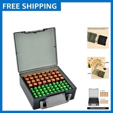 Efficient Battery Storage Organizer - Compartment Case for 72 AA/AAA Batteries