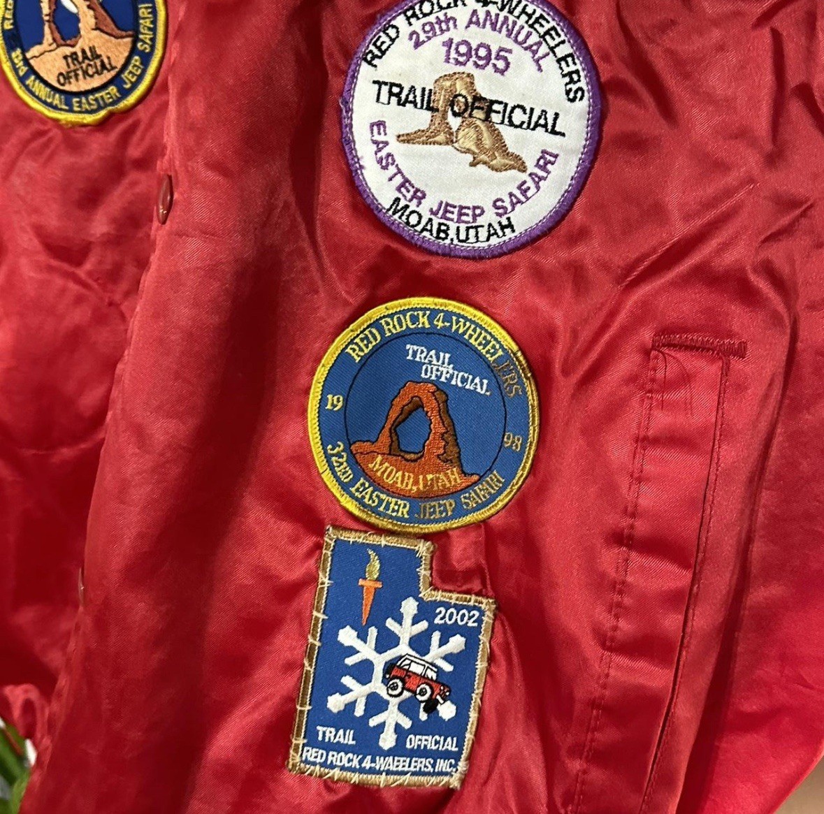 Early 90s Custom Patchwork Red Rock 4-Wheelers Sa… - image 3