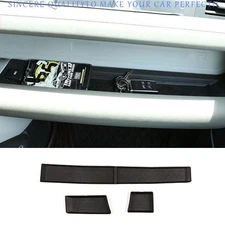 For Land Rover Defender 2020-2024 Matte Black Dash Co-Pilot Storage Box Tray 3pc