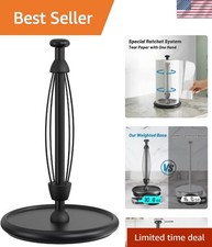 Paper Towel Holder Countertop with Weighted Base, One-Handed Tear Paper Towel...