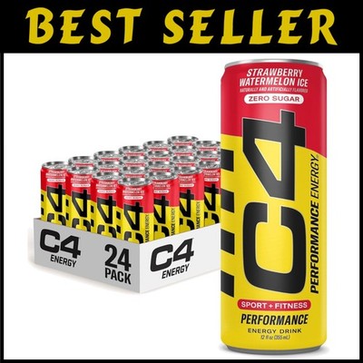 C4 Energy Drink - Sugar Free Pre Workout - Pack of 24 Free USA Shipping