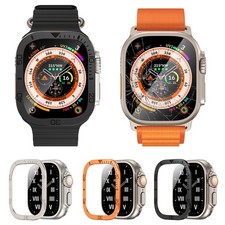Glass Screen Bumper Tempered Metal Case Accessories 49mm Ultra Watch For Apple
