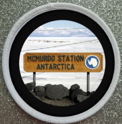 3'' McMurdo Station Antarktis Sublimation Eisen/Aufnähen Patch Abzeichen 