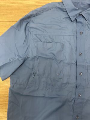 Chemise De Pêche Reel Legends - Homme, Taille L, Manches Longues, Dos Ventilé, Bleu