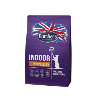 BUTCHER'S Functional Cat Dry Indoor mit Geflügel 800 g