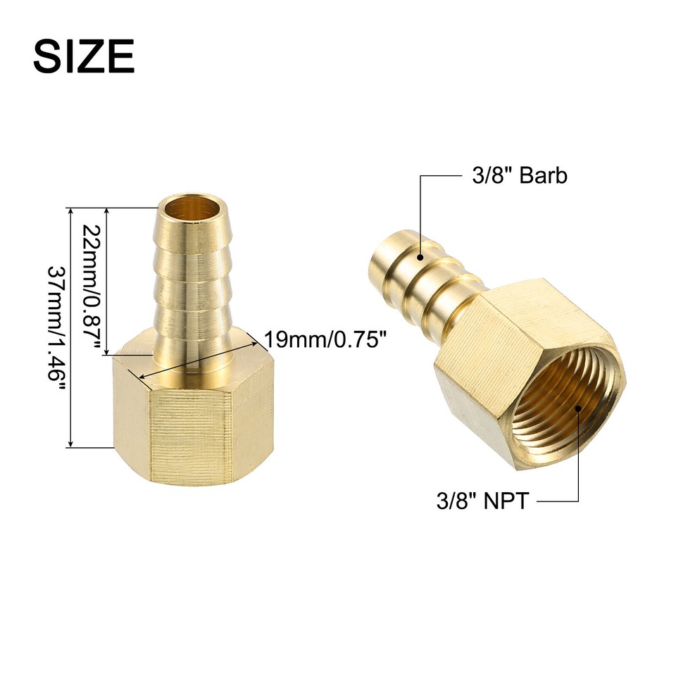 2 Stück Messing Adapter 3/4"G X 3/4"NPT - Hochwertige Rohrverbinder Mit Dichtungen