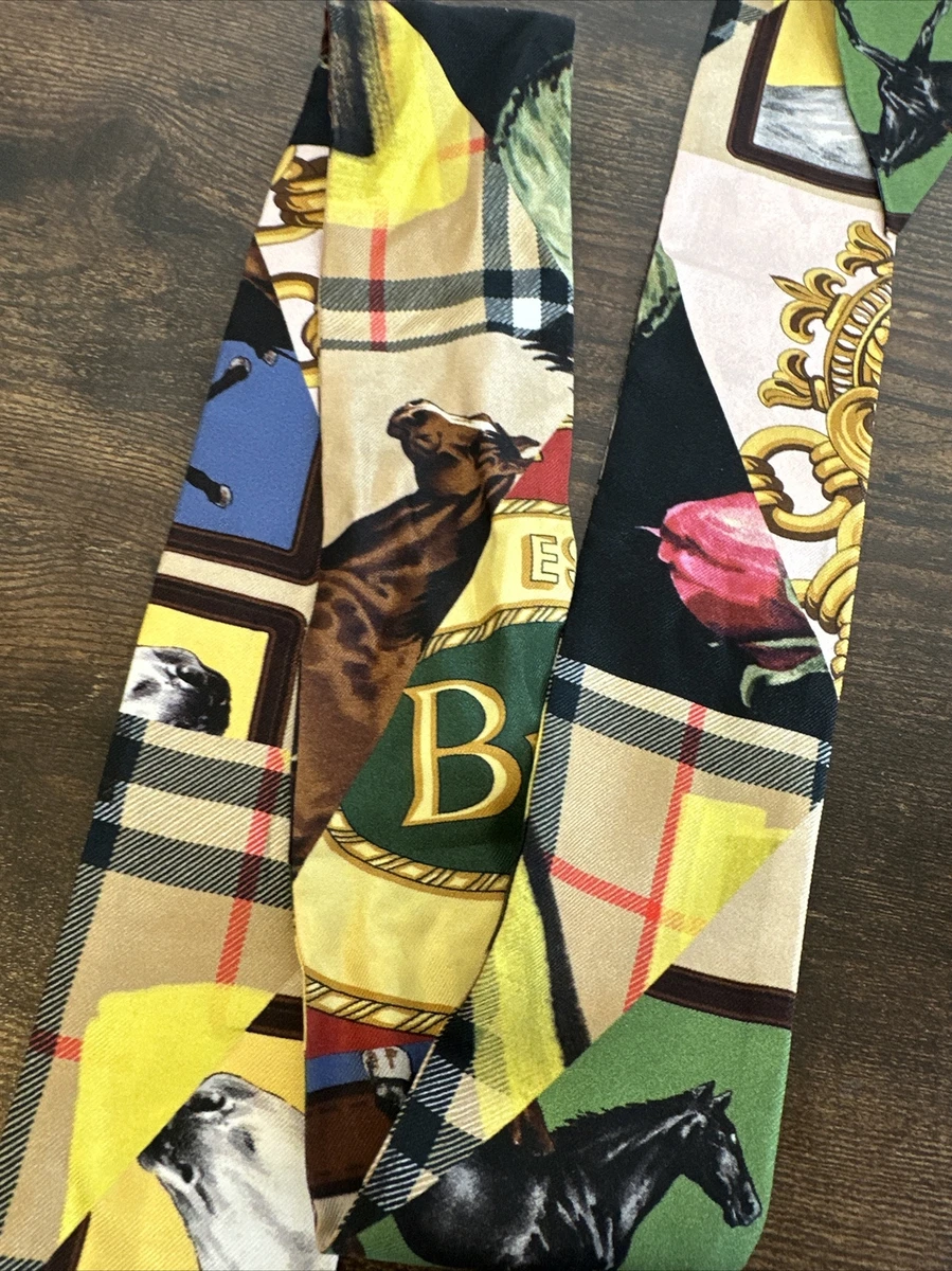 Burberry silk sales neck scarf