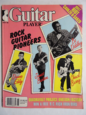 Guitar Player Magazine 1984 June Bo Diddley Duane Eddy James Burton Chuck Berry