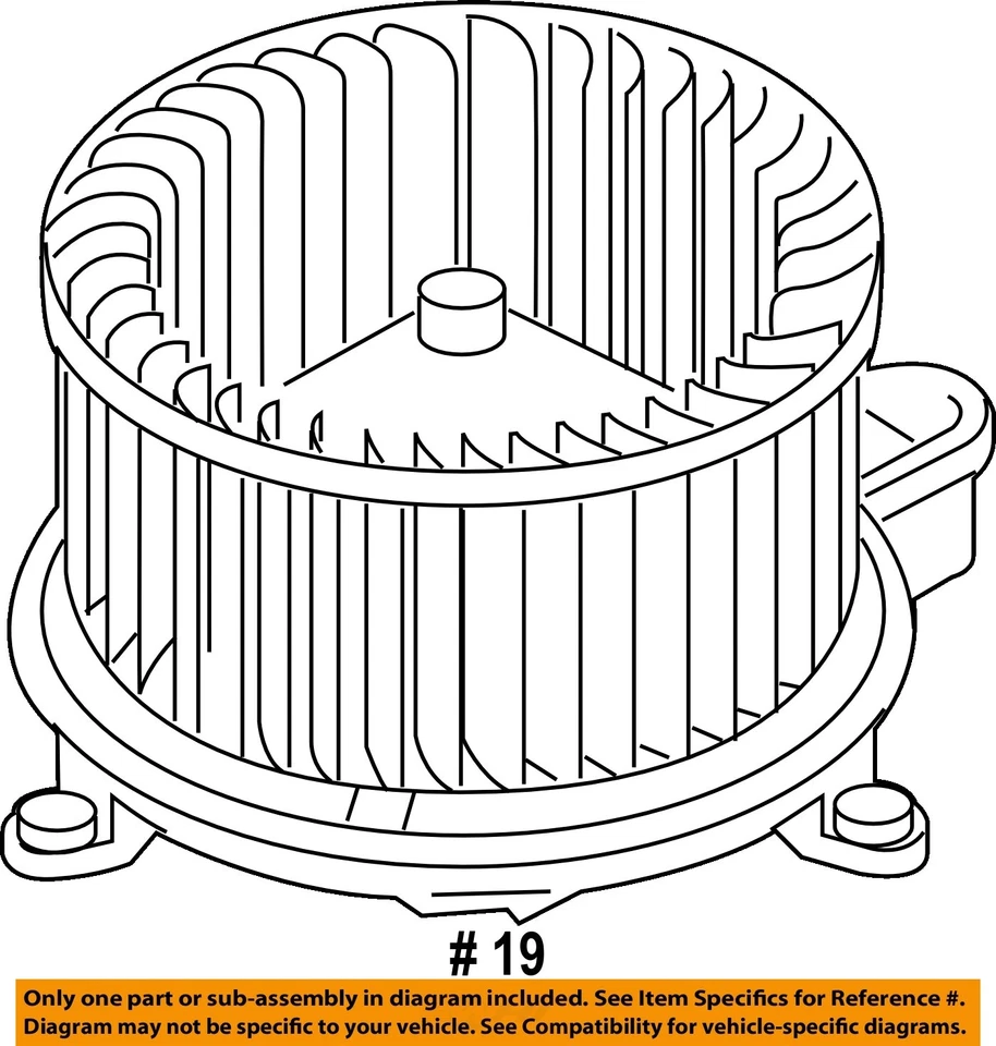 二手暖通空调鼓风机电机 适合:2012 年福特 F250SD 拾音器 A 级 — 第 4/4 张图片