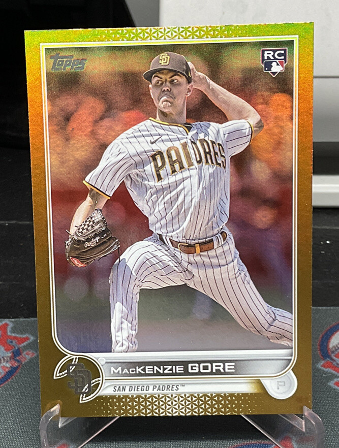 2022 Topps Update MacKenzie Gore US81 Rookie Gold Foil Padres