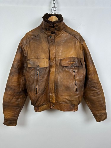 Men's Vintage Frank Thomas Barnstormer B52 Pilot Leather Jacket 44 UK/54 EUR - Picture 2 of 24