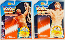Vintage WWF JAKE THE SNAKE & RICK RUDE 1990 Jocsa Hasbro BIO CARD BACKS VRY RARE