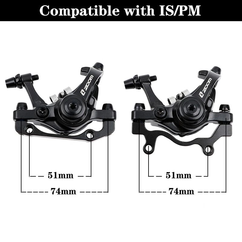 Dual-Piston MTB Mechanical Disc Brake Caliper 160mm Front Rear Bicycle - Image 3 of 4
