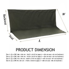 2-3 Asientos Impermeable Columpio Cubierta Silla Banco Repuesto Patio Jardín Asiento Verde