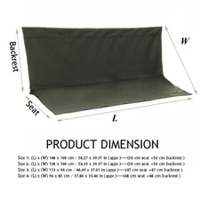 2-3 Seat Waterproof Swing Cover Chair Bench Replacement Patio Garden Green Seat