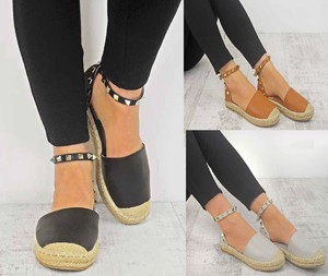 flat ankle tie espadrilles