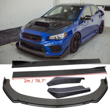 For Subaru Wrx Sti Side Skirt Front Rear Bumper Lip Spoiler Splitter Carbon