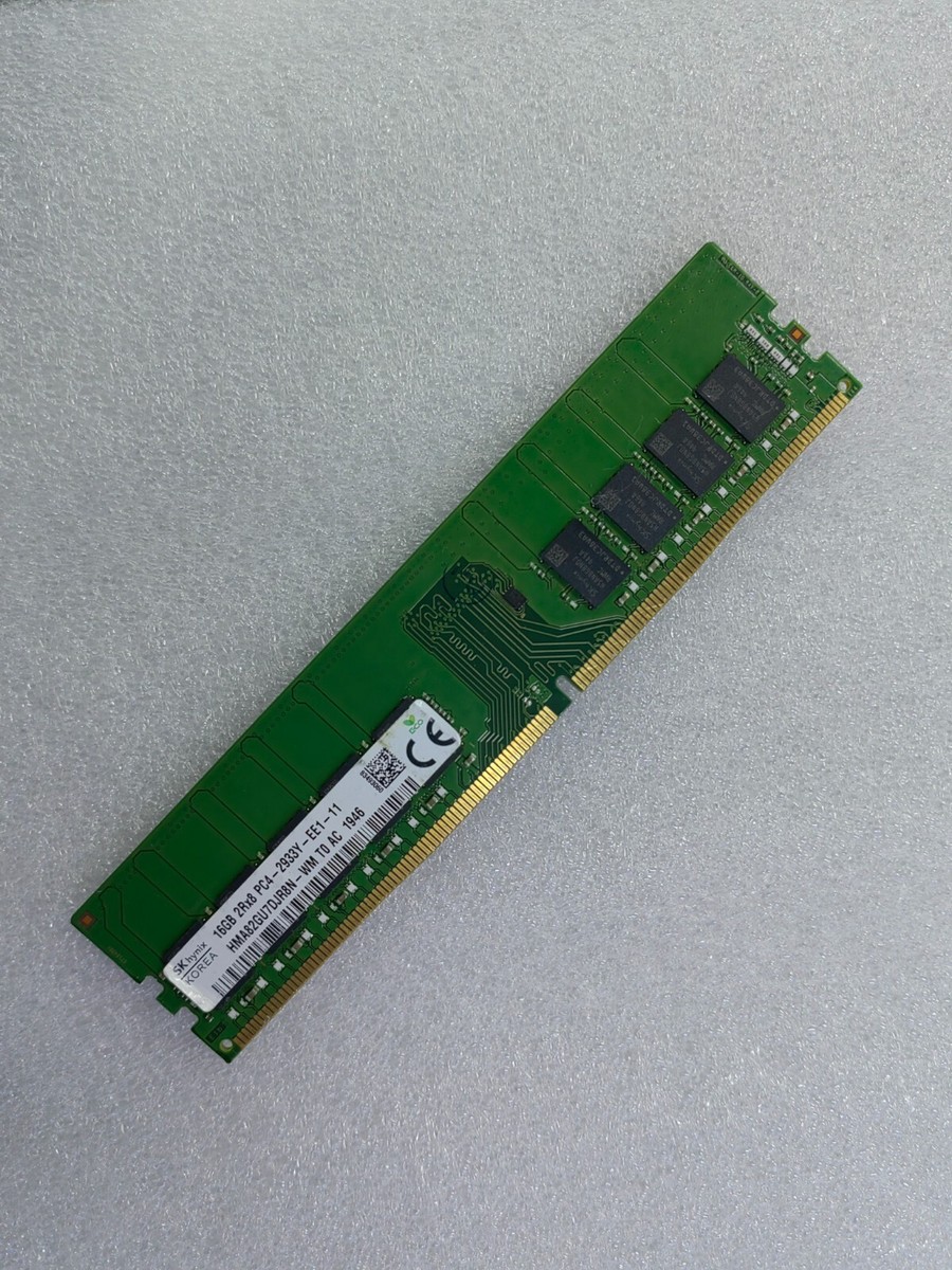 SK hynix DDR5 EC4 UDIMM. 16GB 1Rx8 中古品 SK Hynix 16GB DDR5 5600 EC4 UDIMM ECC RAM 1Rx8 PC5-5600B-ED0-1010