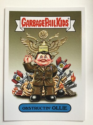 Garbage Pail Kids Topps 2018 Sticker We Hate The '80s Obstructin' Ollie 4a