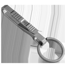 Titanium Alloy Quick Buckle Detach Belt Waist Hanging Keychain Key Ring EDC