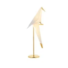 Modern Iron Swing Origami Bird Table Lamp Bedroom Bedside Reading Desk LED Light
