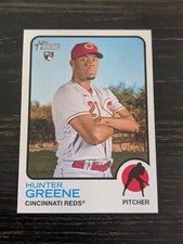 2022 Topps Heritage High Number #694 Hunter Greene Rookie Cincinnati Reds RC
