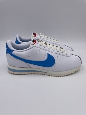 Nike Cortez White / Baby Blue Womens Shoes