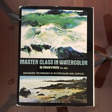Master Class in Watercolor by Edward H. Betts Hardcover Illustrated 1975