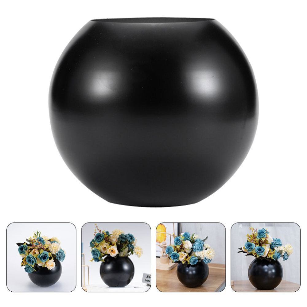 Stainless Steel Fish Bowl Flower Vase for Home or Wedding, Black eBay