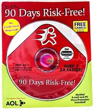 RARE "Red Sign" America Online Collectible / Install Disc, Vintage AOL CD!