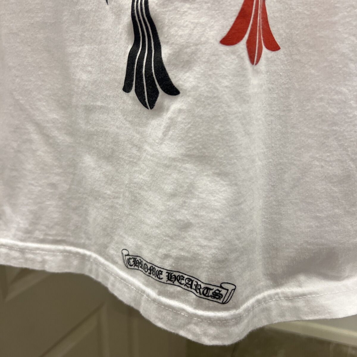 Chrome Hearts Multi Color Cross Cemetery Tee White (CHHE Chrome Hearts Multi Color Cross Cemetery Tee White (CHHE