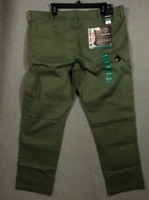 Weatherproof Trail Utility Pants Men 40x32 Straight Fit Flex Waist Army Green