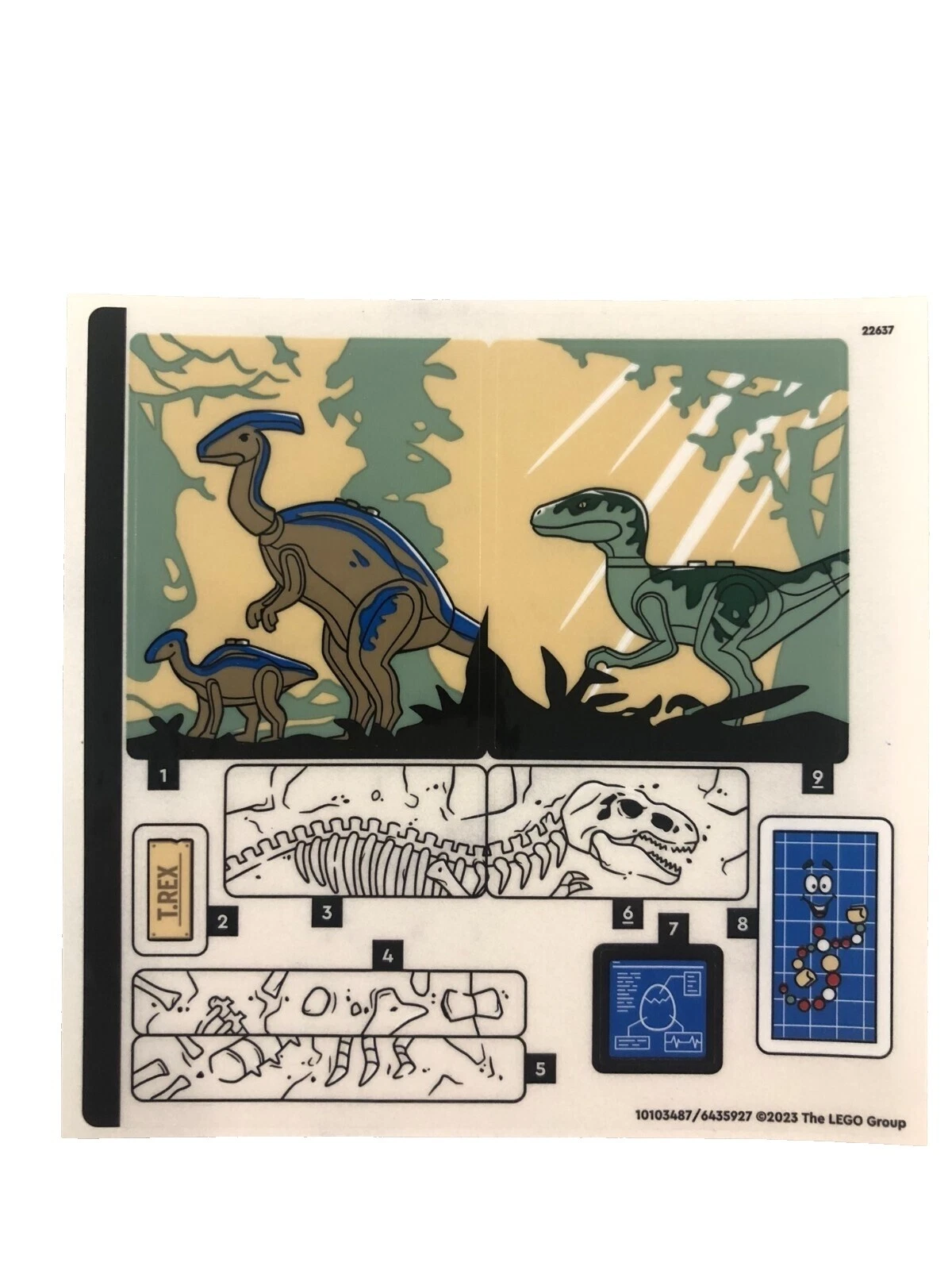 Rex LEGO (R) Stickers