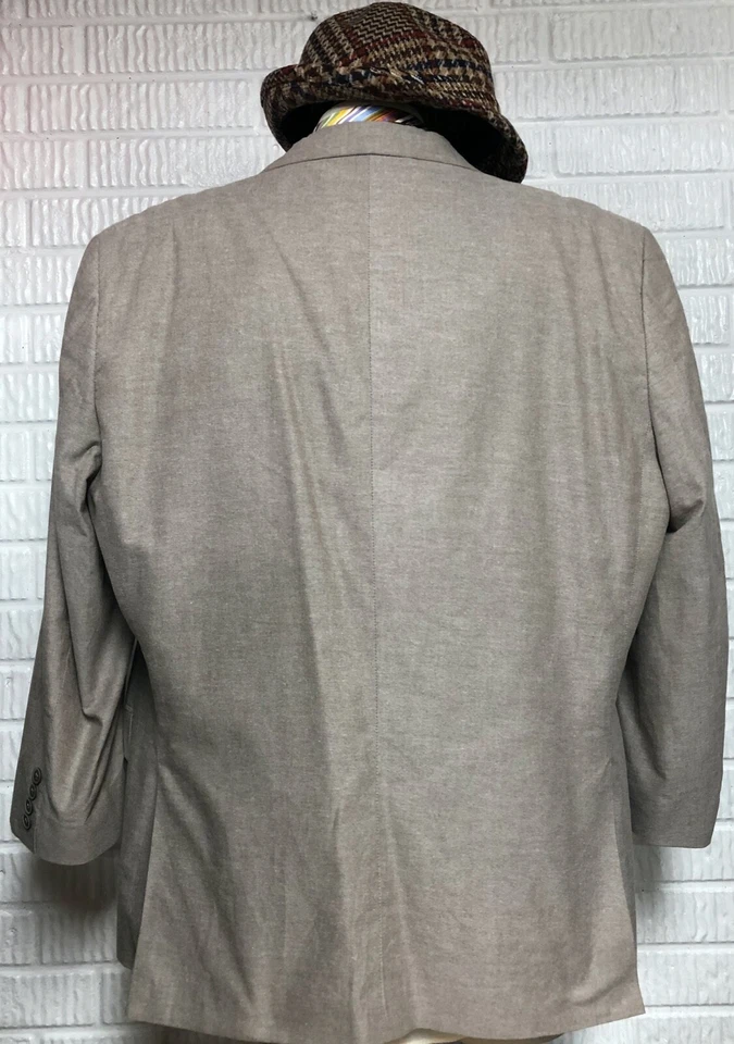 $175 Abrigo Deportivo Blazer John Bartlett 52R Marrón Claro Algodón Calce Clásico 722142 Foto 4 de 4