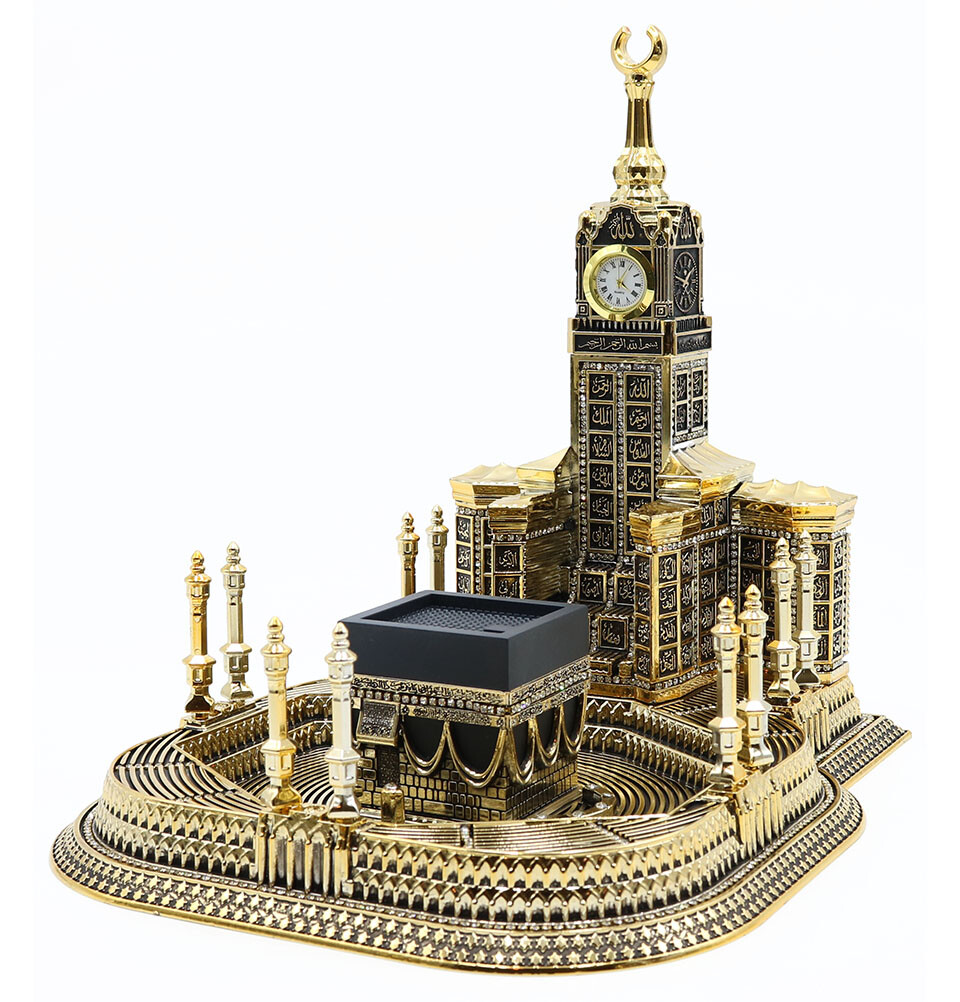 アンティーク　鐘楼型　置物 Islamic Turkish Table Decor 99 Names of Allah Kaba Clock Tower