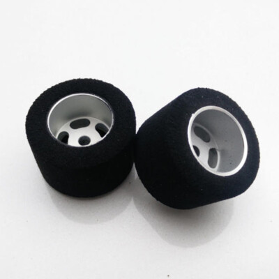 H&R Racing HR1204 27 x 18mm Hard Foam Tire w/ Wheel 1/8 Axle (2) 1:24 Slot Car