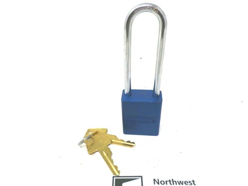 AMERICAN LOCK A1107BLU Bloqueo de alta resistencia Candado Bloqueo 3" Vástago Azul - Imagen 2 de 3