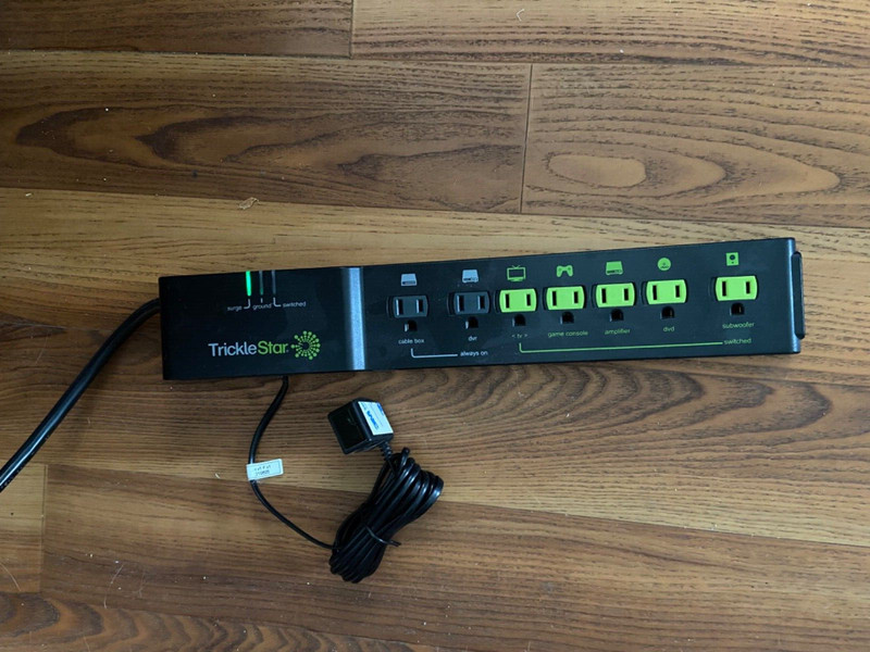 TrickleStar TS1810 A/V Aps+ 7 Outlet Advanced Powerstrip+ Multi-Sensor