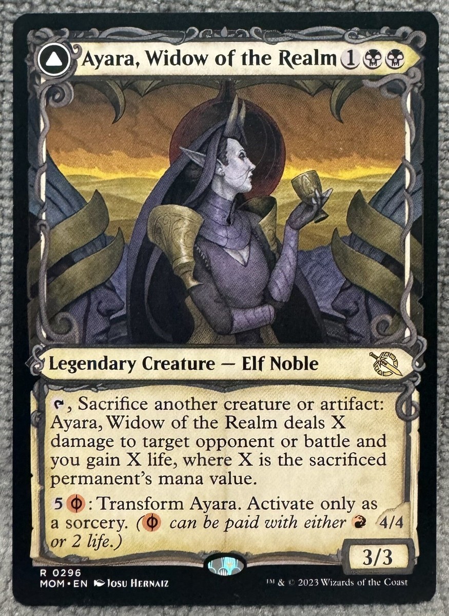 MTG Ayara, Widow of the Realm/Furnace Queen 296 Showcase March Of