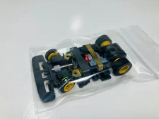 TYCO TCR 1991 (1) Slot Less WIDE CHASSIS YEL wheels~ NEW ~ TESTED ~ READY TO RUN