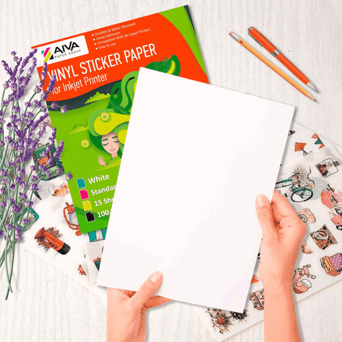 Printable Vinyl Sticker Paper Waterproof Decal for Inkjet Printer 70 Matte Sheet - Picture 7 of 7