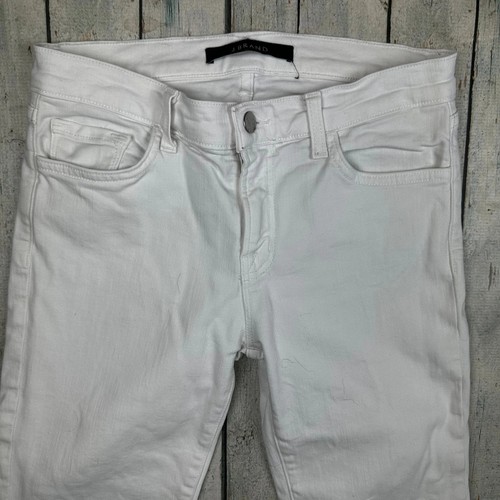 J Brand 'Skinny Leg' Mid Rise Blanc White Jeans - Size 27 - Picture 4 of 5