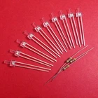LOT 10 LED CANNON LIGHT WHITE or HOT ∅ 2mm 12V + 10 R 1K Ω TRAINS JOUEF ROCO