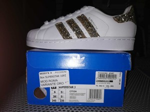 ADIDAS SUPERSTAR J MOD. ROMA VARIANTE ORO C77154 NUMERO 38 2/3 (CM 24,5) | eBay