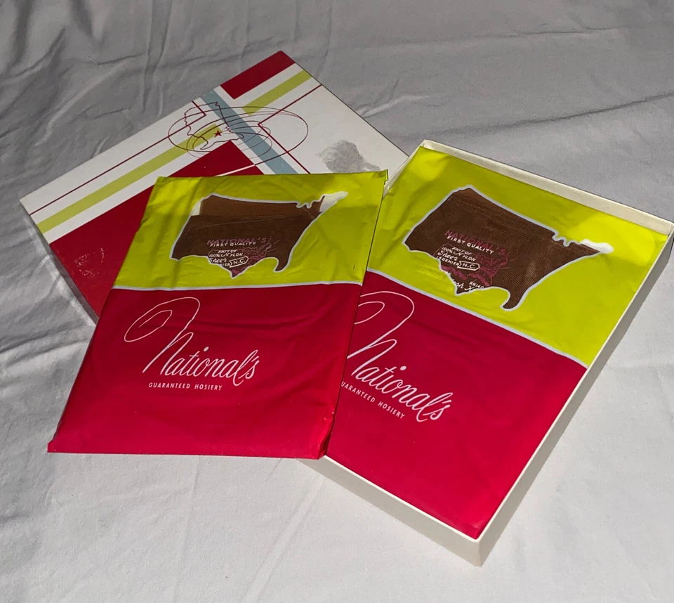 Medias de nailon vintage medias nacionales 6 pares nuevas sin costuras talla B transparentes Foto 2 de 4