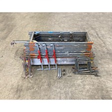 Stahlgerüst gebraucht Layher Assco mit Alu-Rahmentafeln Robustboden 53 m² geb