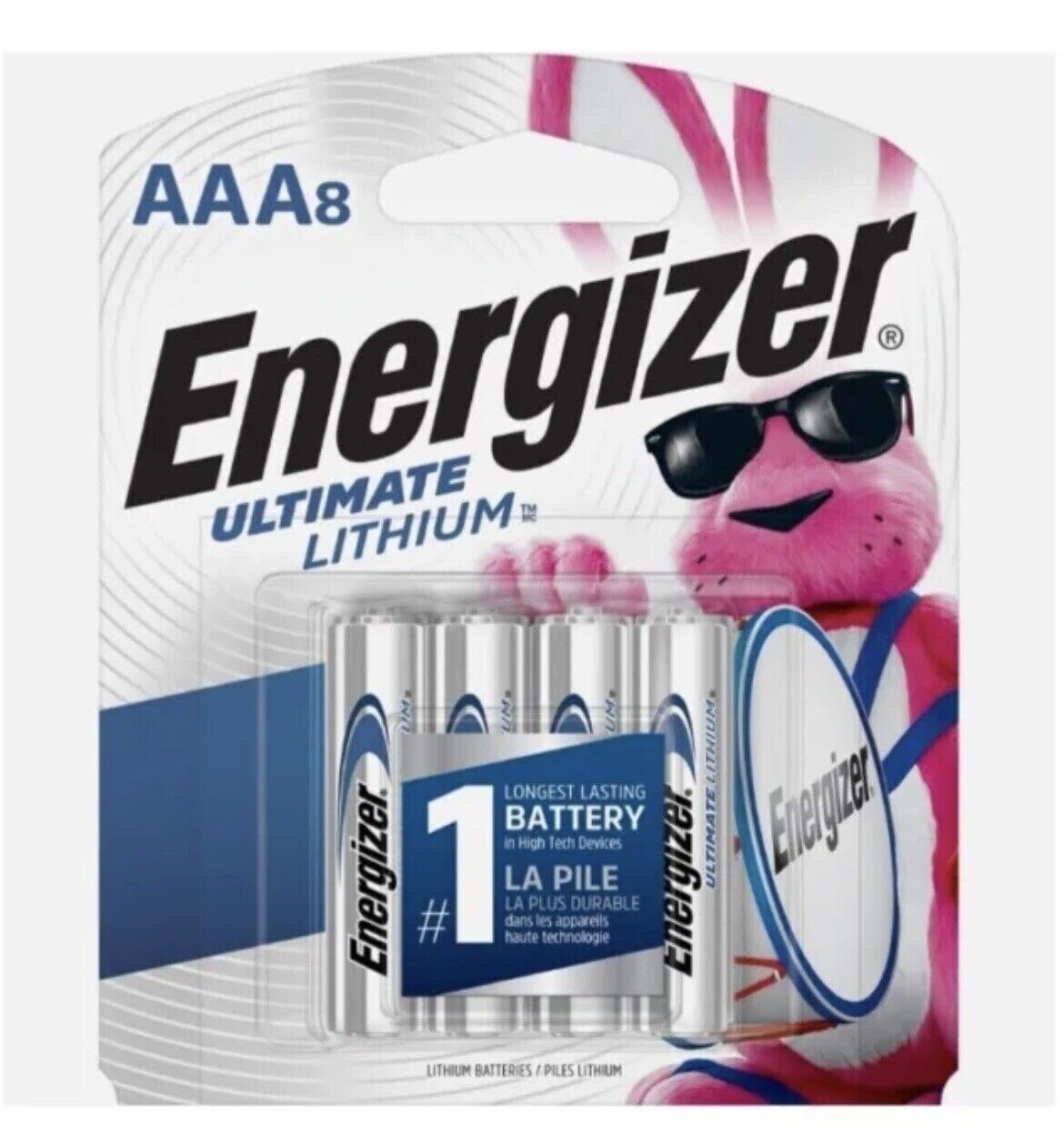 Energizer Ultimate Lithium AAA Batteries 8 Pack Brand New Never Opened-image