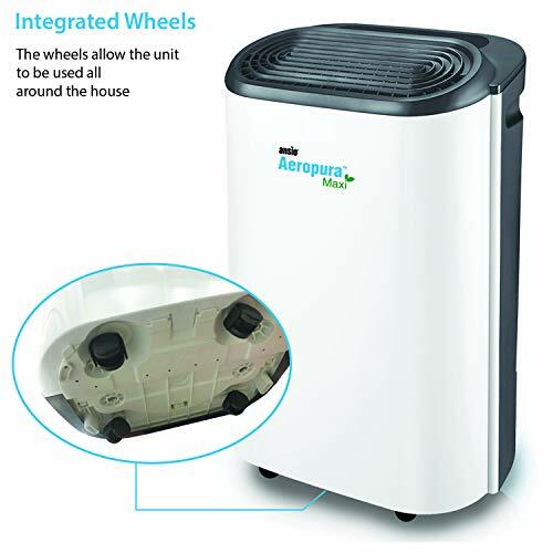 ANSIO Dehumidifier 22 Ltr/day Continuous Drainage Defrosting Humidistat